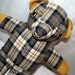 Wool teddy bear plaid vintage