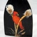 Antique iron red cardinal door stop