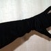 Lady Gay gloves black nylon vintage