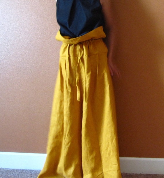 Custom Drawstring Lotus Wide Leg Pants Custom Order Listing 9350