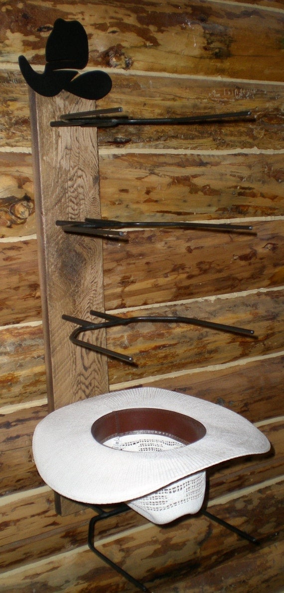 Wrought Iron Cowboy Hat Hat Rack