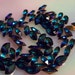 12 Pieces of 10x5mm Swarovski Crystal Heliotrope Glass Navettes