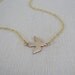 Dove Necklace Flying Bird Peace Love Jewelry