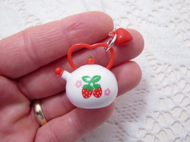 Strawberry Teapot Necklace