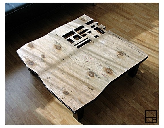 MSTRF \/ AD Block 30 X 30 Rustic Square COFFEE Table