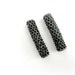 Black and Gunmetal Rhinestone Pave Bar, Basketball Wives, 1pc