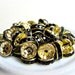 Black Rondelle Spacer Rhinestones, Basketball Wives, 10mm, 100pcs