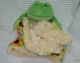 Security Blanket Lovie Baby Blanket Frog - Lovems