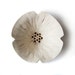 Ceramic bowl Poppy bowl in cream pottery with red details Mothers day or Valentines gift for her gift under 30