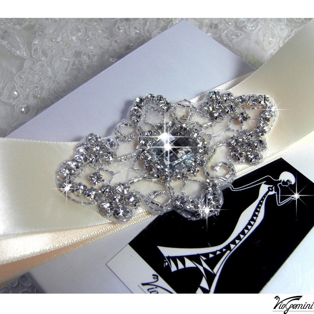 Rhinestone applique Crystal applique beaded applique for DIY