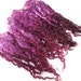 LINCOLN Locks - Approx 7-8 inch Staple Length - Excellent for TAILSPINNING, Doll Hair, Weaving - PURPLE - (approx. 1 oz)