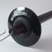 NEW Luxury Jet Black SWAROVSKI CRYSTAL Drop Spindle with Rosewood shaft