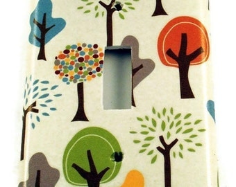 Switchplate Wall Decor Light Switch Cover in Grateful Tree Farm (118S)