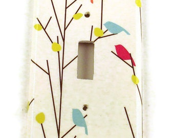 Light Switch Cover Wall Decor Single Switchplate Switch Plate in Tweets (260S)
