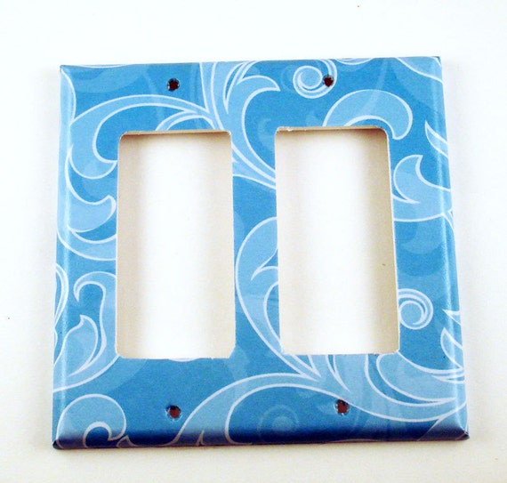 Blue Light Switch Cover Switch Plate Cool Breeze Rocker Double