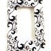 Switch Plate Wall Decor Single Rocker Light Switch Splendor (252R)