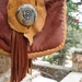 deerskin & elkhide messenger bag - serengeti steampunk