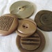 Lot of 5 VINTAGE Large Celluloid BUTTONS
