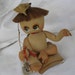 VINTAGE Fisherman Cloth Sculptured Japanese Kappa Water Spirit Doll Figure