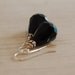 Swarovski Crystal Earrings Black Earrings Sterling Silver