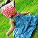 UB2 BRASILIA a whimsical & richly hued tropical rainforest sun bonnet by The Urban Baby Bonnet--- size medium