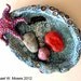 Eeeeww Save Us From the Oil Hand Sculpted Ceramic Art Pottery Bowl by Michael W. Moses