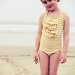 SALE- Golden Halter Swimsuit for toddler and girl