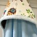 Baby Hooded Towels-Owls-Blue-Woodland-Animals-Minky Dots-Savvy Baby Goodies-Beach-Bath-Terry-Cover Up-Wrap-Kids-Wash Cloth-Gift Set-Boys