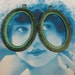 Verdigris Patina Rope Edge 30x22mm Cameo Cabochon Settings 812VER x2