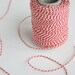 Deluxe European Red and White Twine - 120 yards