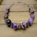 Galaxy, Western Cowgirl Southwestern Charoite Stone Necklace