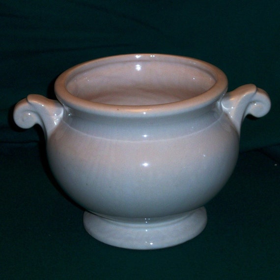 Vintage McCoy Jardiniere Planter in White Gloss Finish