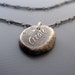Create Necklace - etched sterling silver - OOAK