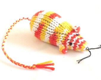 Knit Catnip Mouse Cat Toy is like a Koi Fish