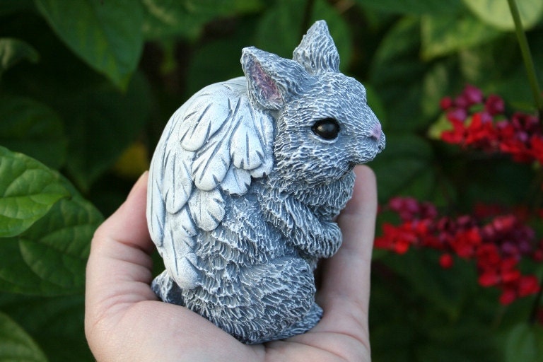 Angel Rabbit Bunny Angel Memorial Animal Garden Statues