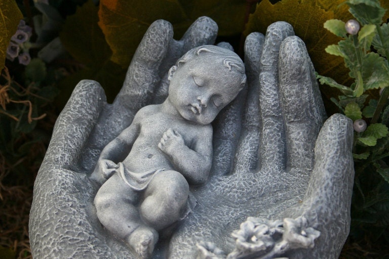 Child Memorial God Bless You Child Loss Baby Statue
