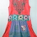 Upcycled ETHNIC DRESS Lots of Embellishment & Textiles M