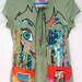 Tinker Bell FISH EYE: Upcycled Tshirt Wearable Art Sz S