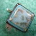 22K gold dragonflies in creamy art glass