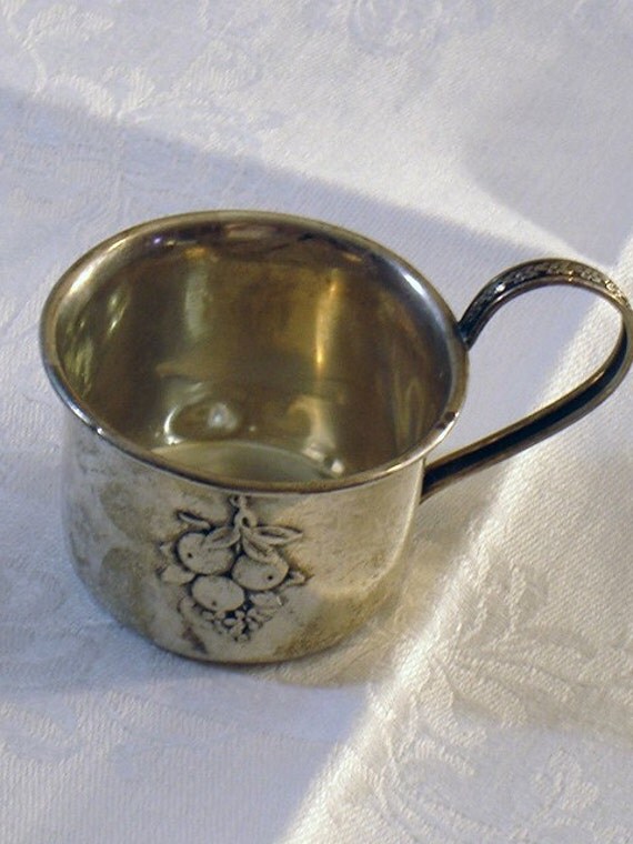 Gift  baby Sterling Christening Vintage  Silver Newborn Cup cups sterling  Baptisimal Baby silver vintage
