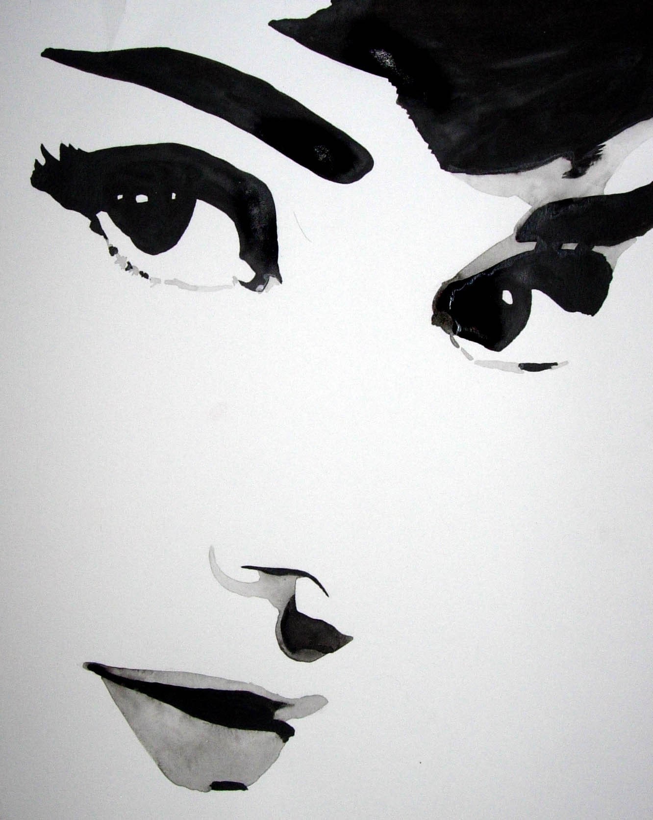 Audrey Hepburn Pop Art Painting