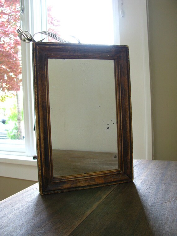 small wood framed MIRROR