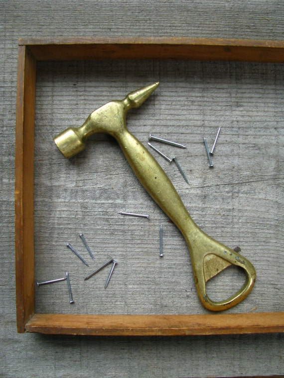 Brass Anvil Hammer Bottle Opener