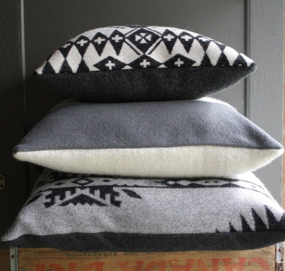 handmade wool pillow cover