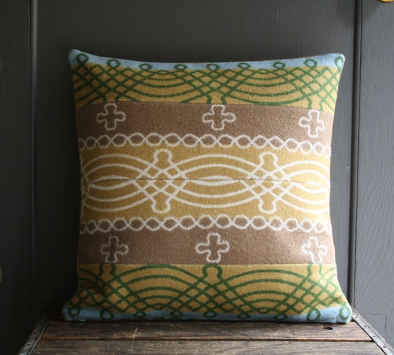 handmade pendleton wool pillow cover by littlebyrdvintage on Etsy