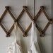 vintage wooden peg rack