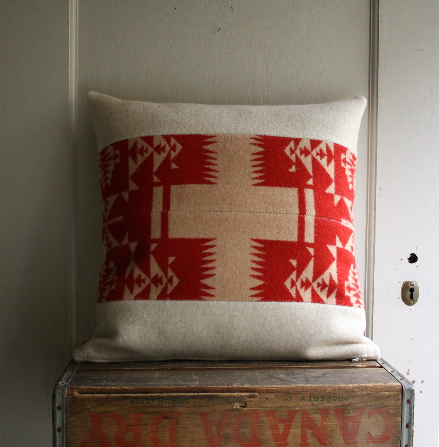 handmade pendleton wool pillow cover