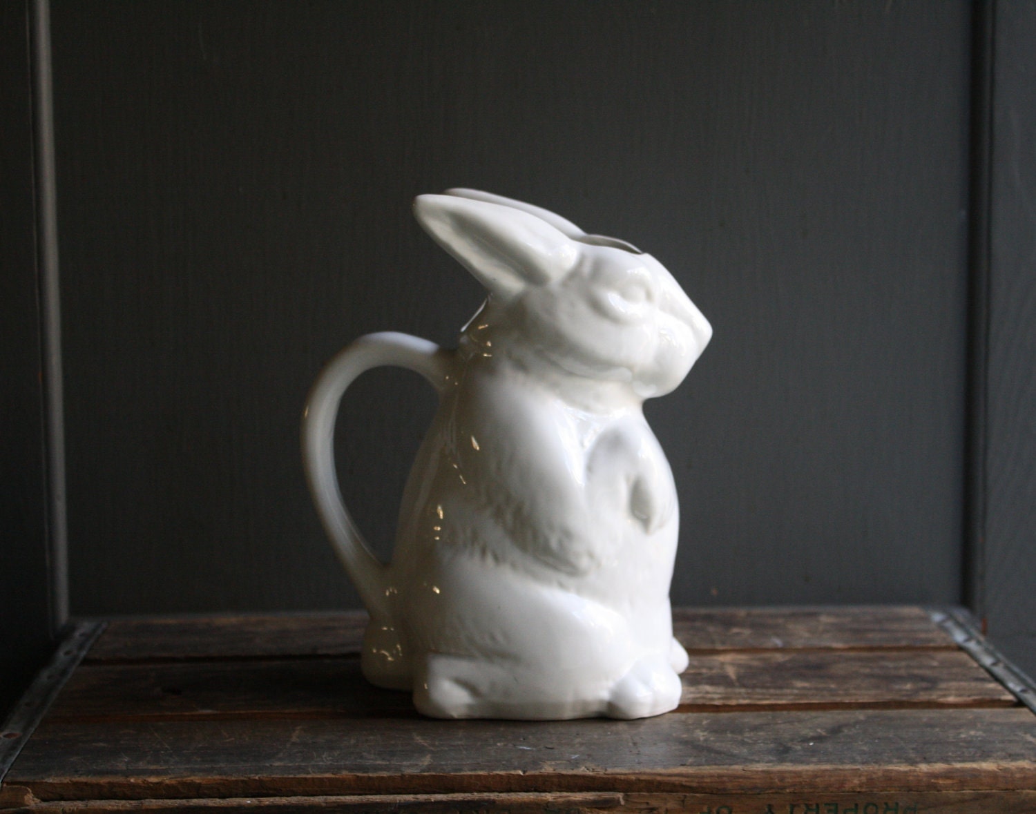 ceramic rabbit pitcher