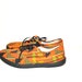 80s neon sneakers // neon geometric print // vintage 80s flat sneakers