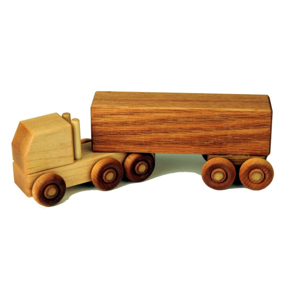 wooden truck toy box